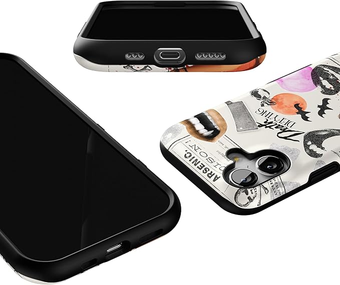 Casely iPhone 17 Case | If You Dare | Horror Collage | Bold Protective Design | Compatible with MagSafe