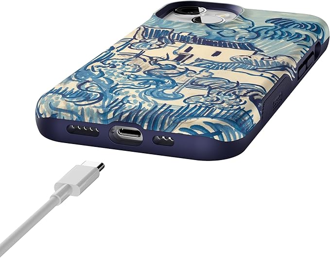 Casely iPhone 14 Case | Van Gogh | Landscape with Houses Phone | Compatible with MagSafe | Bold Protective Design
