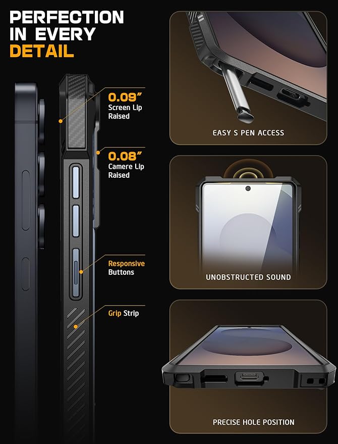 SUPCASE for Samsung Galaxy S25 Ultra Case with Stand (Unicorn Beetle Grip), [S Pen Friendly] [Compatible with MagSafe] [Military-Grade Protection] Magnetic Phone Case for S25 Ultra 6.9 Inch, Tilt