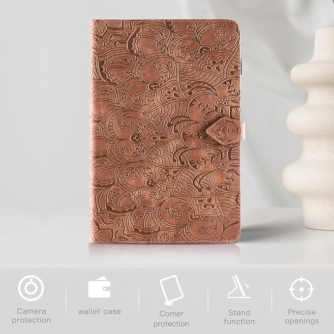 Case for Samsung Galaxy Tab A9 Plus 11 Inch 2023 Tablet Cover PU Leather Magnetic Closure Protective Card Slots Wallet for Samsung Galaxy Tab A9 Plus 11 Inch 2023 Brown