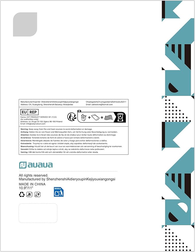 auaua Case for iPad Air 11 Inch M3/M2 (2025/2024), iPad Air 5th/4th Generation (2022/2020), with Pencil Holder and Pocket, Typing Angle Muti-Stand Magnetic Closure Auto Sleep/Wake (Green)