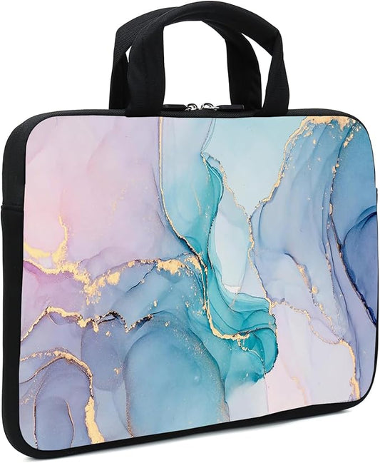 Laptop Sleeve Case 11.6" 12.1 Inch Neoprene Laptop Sleeve/Notebook Computer Pocket Case/Chromebook Case/Tablet Briefcase Carrying Bag Compatible For Men， Women ，boys， girls (Blue)