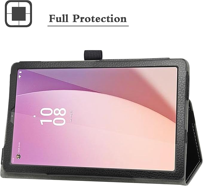 Bige for Lenovo Tab M9 Case,PU Leather Folio 2-Folding Stand Cover for Lenovo Tab M9 (TB-310FU, 2023 Released) 9" Tablet,Black
