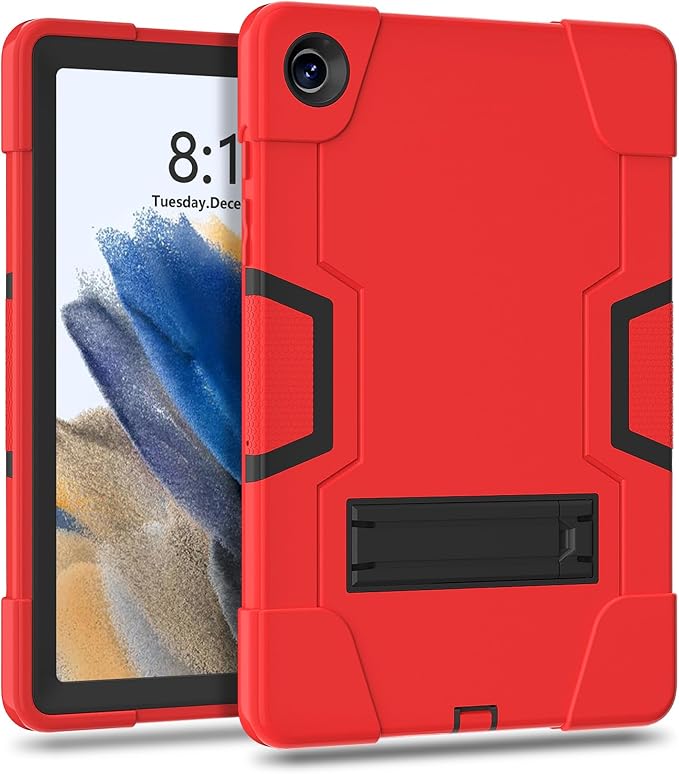 Case for Galaxy Tab A9 Plus 11 inch (2023), High Impact Protective Heavy Duty Shockproof Kickstand Cover for Samsung Galaxy Tab A9+ Plus 11" Model (SM-X210/X215/X216), Red+Black