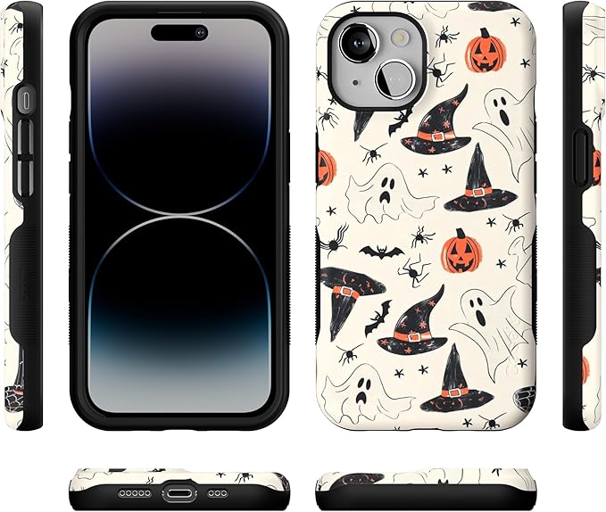 Casely iPhone 14 Case | Feeling Witchy | Haunted Halloween | Compatible with MagSafe | Bold Protective Design