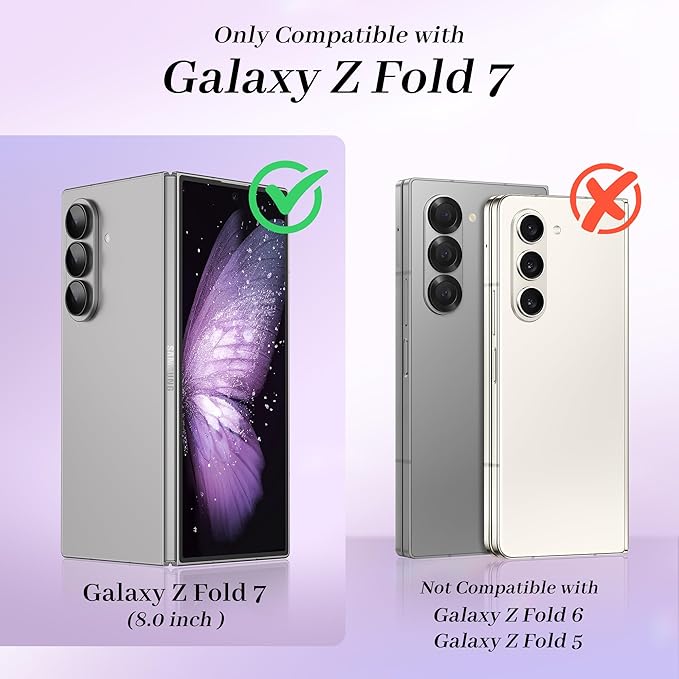 GVIEWIN for Samsung Galaxy Z Fold 7 Case Built-in HD Screen Protector [Compatible with Magsafe][Hidden Kickstand] Magnetic Full-Body Hinge Protection Slim Phone Case for Z Fold 7, Dreamland River