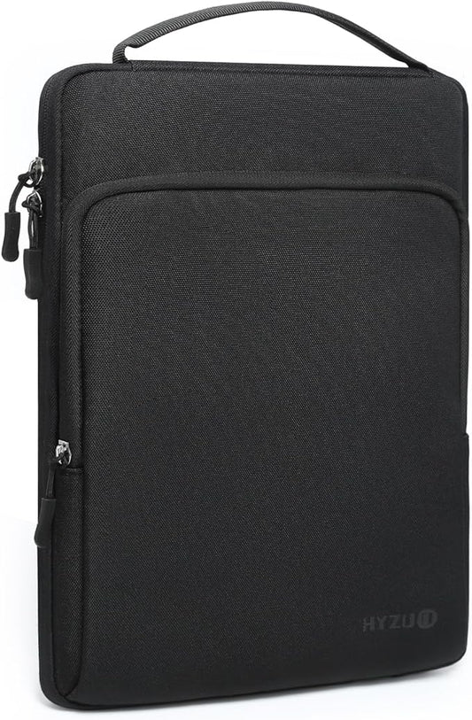 HYZUO 13 Inch Laptop Bag Sleeve for MacBook Air 13 M4 M3 M2 M1 2025-2018, MacBook Pro 13 M2 M1 2025-2016, 13" iPad Pro/Air, Surface Pro, XPS 13, Protective Case for 12"-13" Tablet, Black