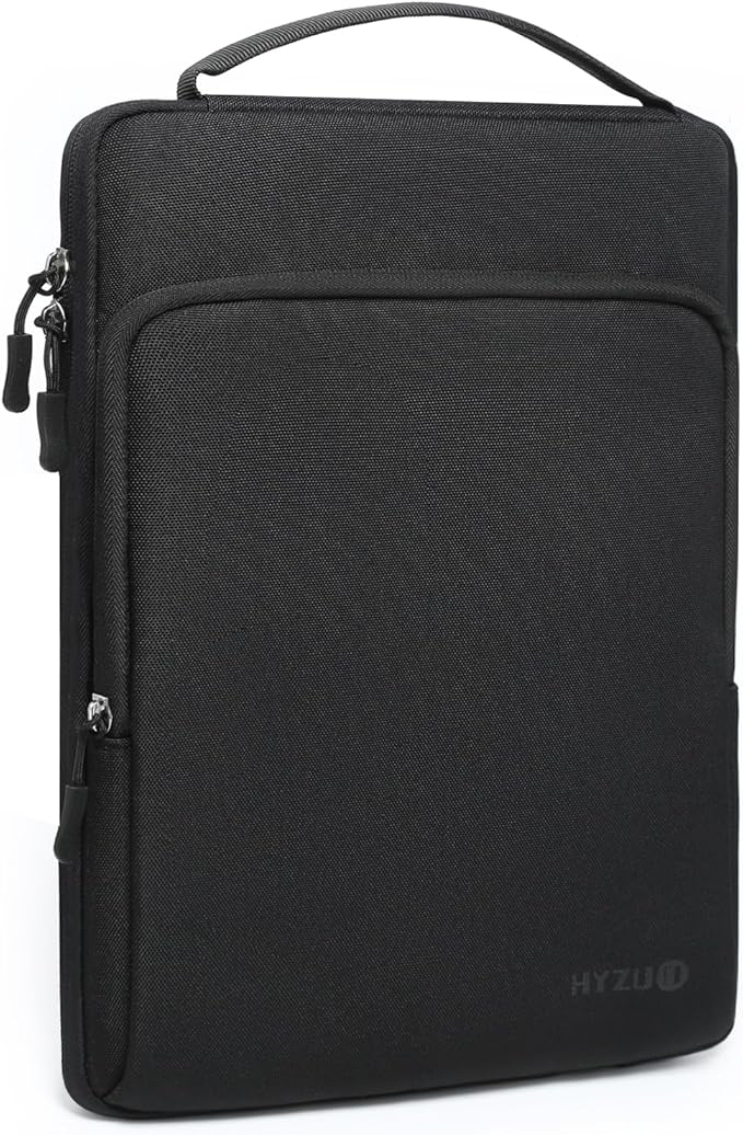 HYZUO 13.3-14 Inch Laptop Bag Sleeve for MacBook Pro 14 M4 M3 M2 M1, MacBook Air/Pro 13.3, 13.8"/13.5" Surface Laptop/Book, Notebook Case for 13" Dell Lenovo ThinkPad HP Asus Acer, Black