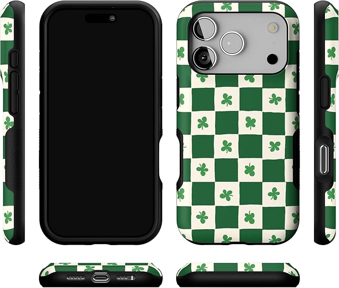 Casely iPhone 17 Pro Case | Lucky You | Shamrock | Bold Protective Design | Compatible with MagSafe