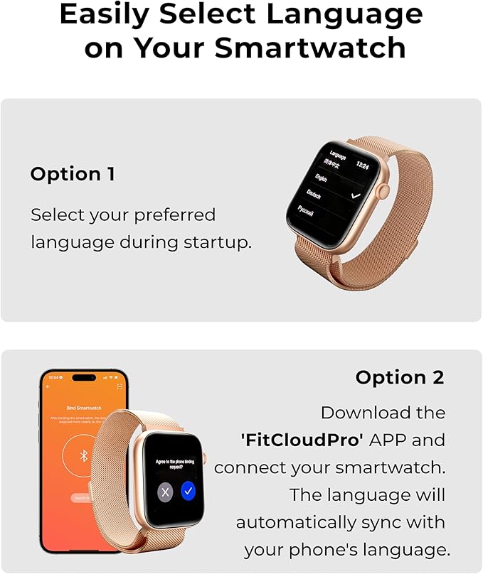 Smart Watch for Men/Women, 1.85" AMOLED Touchscreen, Make/Answer Calls, Fitness Tracker with Heart Rate, Blood Oxygen, Sport Modes, Waterproof Watches Compatible with Android & iPhone(4 Watch Bands)