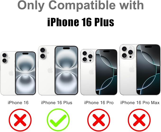 MOWIME Magnetic Case for iPhone 16 Plus [Compatible with Magsafe] [Cute Fashion Fluorescent Design] [1 Screen Protector] Slim Translucent Matte Case for iPhone 16 Plus 6.7" 2024, Orange