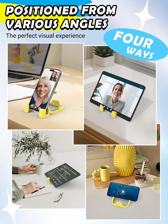 Stocking Stuffers for Teens Boys Girls Kids Tablet Stand for iPad: Universal Compatible Thumbs Up Lazy Cell Phone Stand Holder for Desk Women Men Wife Adults Gifts for Christmas Birthday
