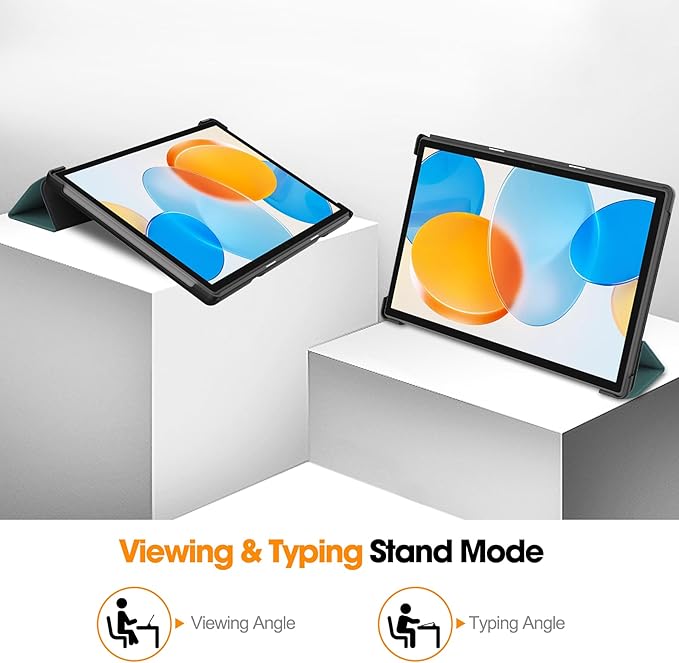 Case for TECLAST M40 Pro 10.1 inch Tablet, Folding Folio Ultra-Thin PU Leather Stand Case Cover for TECLAST M40 Pro / P20HD / P20S Green