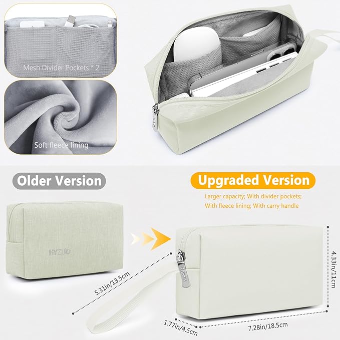 HYZUO 15-16 Inch Laptop Sleeve Bag Set for MacBook Pro 16 M4/M3/M2/M1 Pro/Max, 15" Surface Book, Notebook Case for 15" 15.6" HP Dell Lenovo ThinkBook Asus Acer Samsung Huawei, Beige