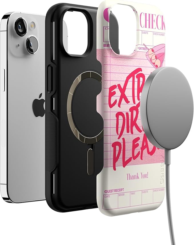 Casely iPhone 14 Case | Extra Dirty Please | Fun on Weekdays | Compatible with MagSafe | Bold Protective Design