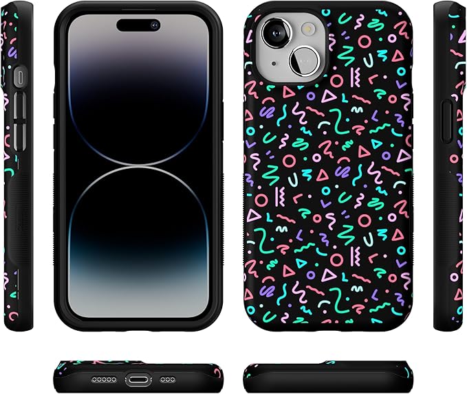 Casely iPhone 14 Case | Always Vibing | Retro | Compatible with MagSafe | Bold Protective Design