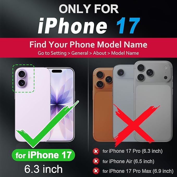 SHIELDON Genuine Leather Case Wallet for iPhone 17 6.3-inch 5G 2025 | Folio, Wallet, Magnetic Closure, Kickstand, RFID Blocking Card Slots, Full Protection, Soft Phone Cover - Evergreen