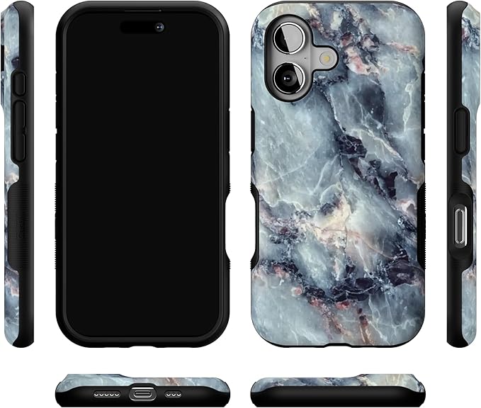 Casely iPhone 17 Case | Deep Sea | Blue Marble | Bold Protective Design | Compatible with MagSafe
