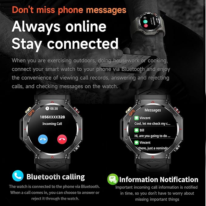 ZL-SW8 (Rose Gold) 1.39" Stylish Smartwatch for Women, Bluetooth Calling, AI Voice Assistant, 107 Sport Modes, 3ATM Waterproof, Fashionable Design, Compatible with Android/iOS