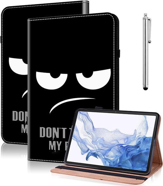 Case for 10.1" Lenovo Tab M10 HD (TB-X505F,TB-X605F) / P10 (TB-X705F/L), PU Leather Flip Wallet Shockproof Cover for Lenovo Tab M10 / P10 - Don't Touch