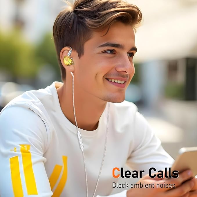 Vibes 202MC USB-C Wired Earbuds - HiFi in Ear Monitor Headphones - Noise Isolating Ear Buds w/ Mic - Clear Sound, Deep Bass & Comfort-Fit Earphones - MMCX to USBC, Silver Plated Cord, Carrying Case