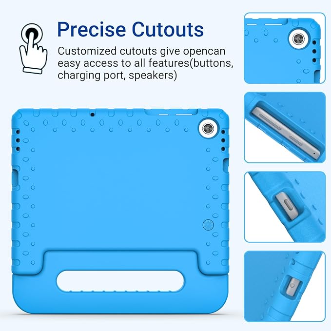 Kids Case for Lenovo Tab M10 HD 2nd Gen,Case for Lenovo TB-X306X/TB-X306F 2020 Release 10.1 inch 2nd Gen Tablet Kid Friendly Rotating Stand hockproof Light Weight EVA Cover, Blue