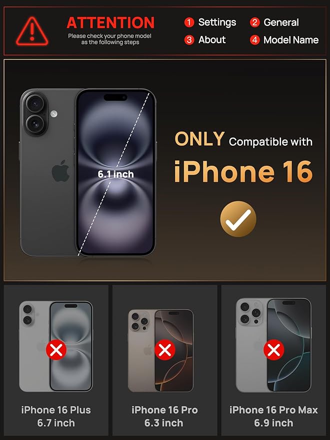 Vihibii for iPhone 16 Case Wallet with Card Holder (4 Cards) [RFID Blocking] & Slide Camera Cover, Military Grade Drop Protection, Rugged Back & Silicone Edge Phone Cover, 6.1" 2024, Rose Gold