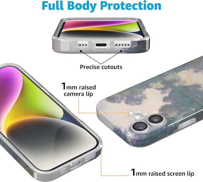 Casely iPhone 17 Case | Monet's Morning | The Met Museum | Compatible with MagSafe | Classic Ultra Slim Design