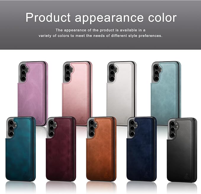 DJDUCK Designed for Samsung Galaxy S25 Plus Case Wallet with Card Holder, [Magnetic Clasp Cover] [RFID Blocking Leather Protection] Shockproof Women Men Cases for Samsung S25 Plus Light Brown