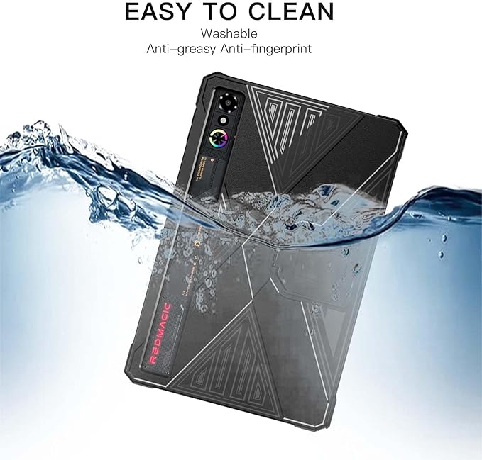 Case Cover for REDMAGIC Astra Gaming Tablet 9.06 inch, Slim Soft TPU Protective Cover with Kickstand for REDMAGIC Gaming Tablet 3 Pro, Anti-Scratch,Shockproof,Black