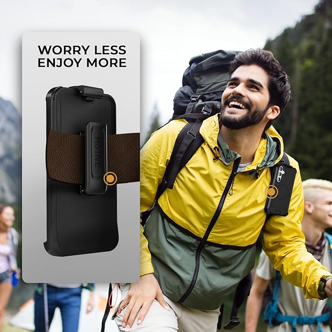 MOTIVE Designed for Samsung Galaxy s25 Plus Case with Belt Clip, Magnetic Case Magsafe Compatible, Heavy Duty and Quad Layer MG-Protection for s25 Plus Holster, 6.7" | Black [Fits s24 Plus]