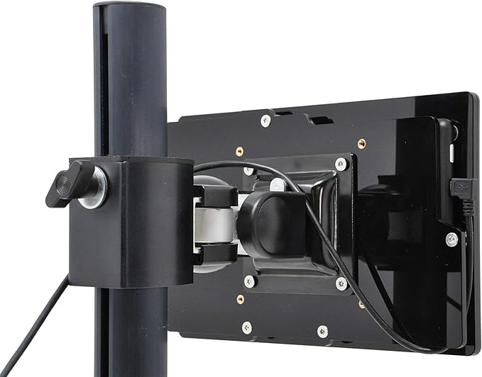 TABcare Security Anti-Theft Acrylic VESA Enclosure for Amazon Tablet with Free Wall Mount Kit (Black, Fire HD 8 2016/2017/2018)