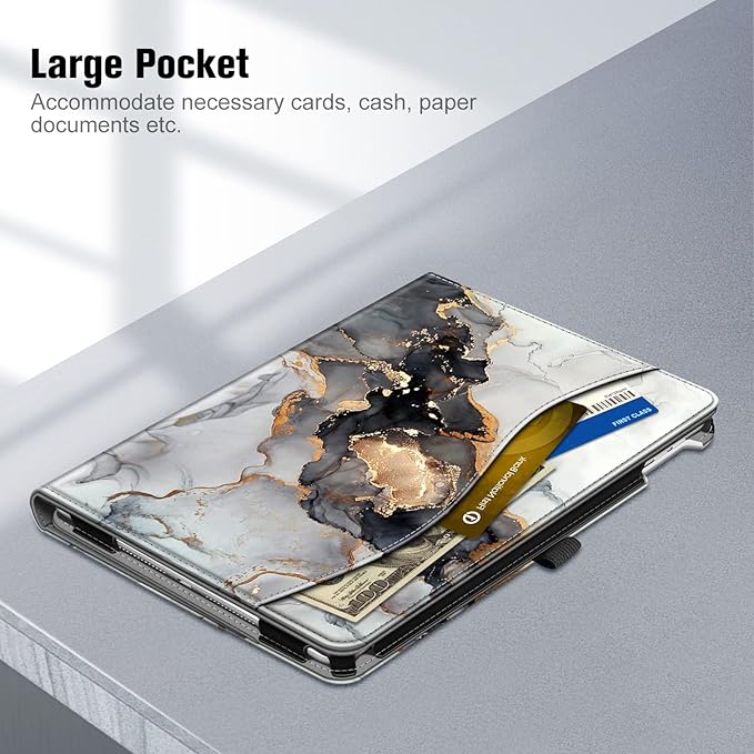 Fintie Case for iPad 9th / 8th / 7th Generation (2021/2020/2019) 10.2 Inch - [Corner Protection] Multi-Angle Viewing Stand Cover with Pocket & Pencil Holder, Auto Sleep Wake, Cloudy Marble
