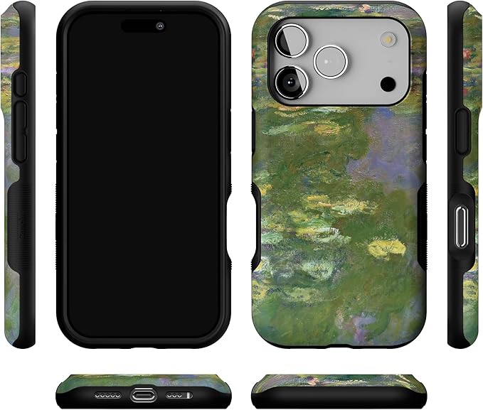 Casely iPhone 17 Pro Case | Monet's Water Lilies | The Met Museum | Bold Protective Design | Compatible with MagSafe
