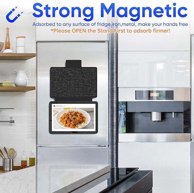 SEYMAC stock Case for Samsung Galaxy Tab A9+ Plus 11'', Auto Sleep/Wake Case with Magnetic Multi-Angles Stand, Card Slot for Galaxy Tab A9+/ A9 Plus 11'' SM-X210/X216/X218, (Black)