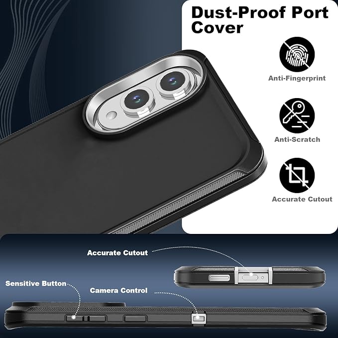 Designed for Samsung Galaxy S25 Edge Case [with Privacy Screen Protector] 3-Layer Full Body Protection Rugged Shockproof Heavy Duty Phone Case Cover, Black/Grey