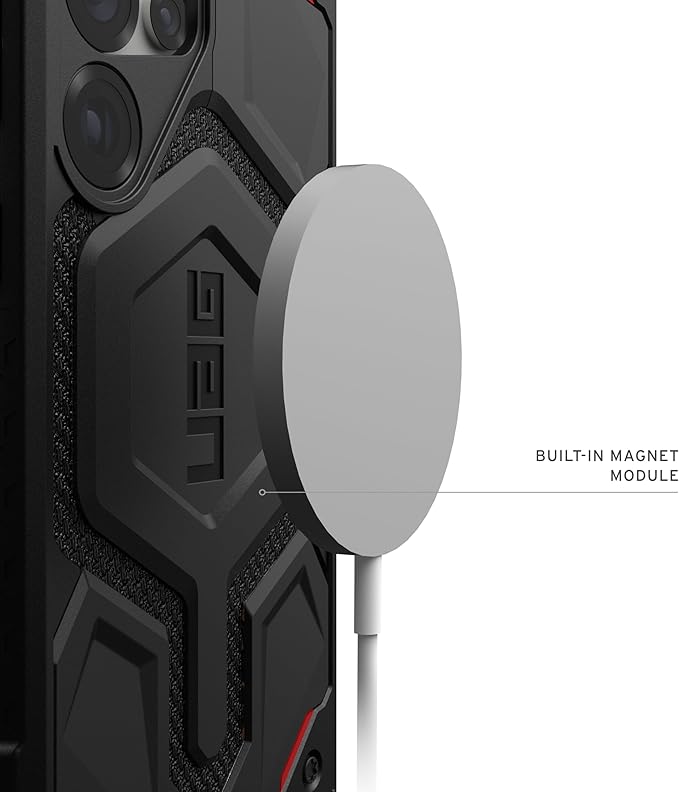 URBAN ARMOR GEAR UAG for Samsung Galaxy S25 Ultra Case 6.9" Monarch Pro - Compatible with Magnetic Charging Premium Rugged Military Drop Tested Protective Cover, Kevlar Black