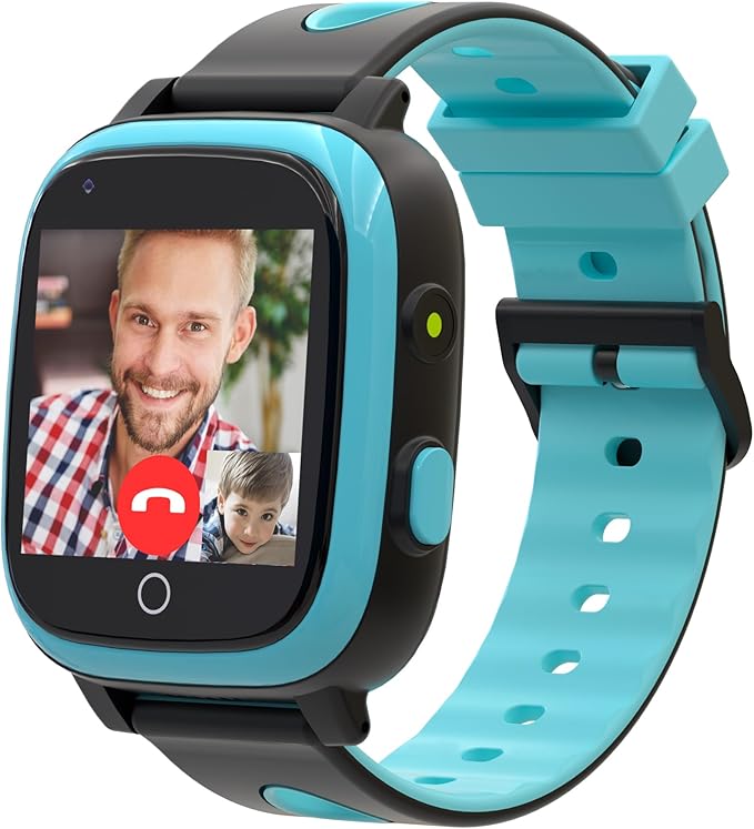 4G Kids Smart Watch Boys,GPS Watch for Kids with Video Call Voice Chat Alarm SOS Camera Pedometer Stopwatch Caculator Flashlight Kid GPS Tracker Watches Age 5-12