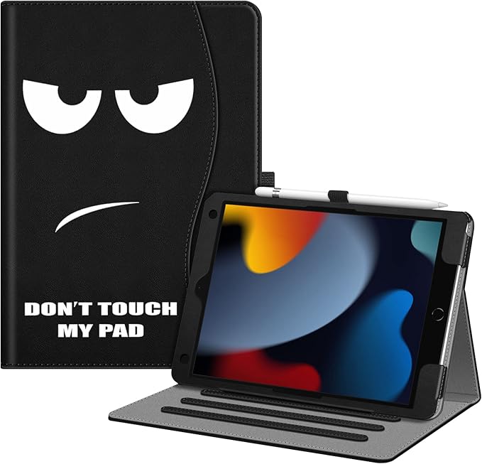 Fintie Case for iPad 9th / 8th / 7th Generation (2021/2020/2019) 10.2 Inch - [Corner Protection] Multi-Angle Viewing Stand Cover with Pocket & Pencil Holder, Auto Sleep Wake, Don't Touch
