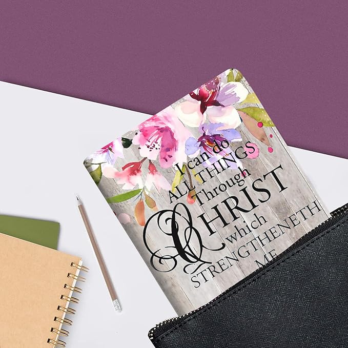 Case for Samsung Galaxy Tab A9 Plus 11 inch 2023，Slim Fit Foldable Standing Cover Case with Auto Sleep/Wake for Galaxy Tab A9+ 11’2023 (SM-X210/X216/X218)，Philippians 4-13 Watercolor Flowers