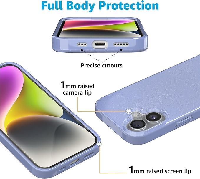 Casely iPhone 17 Case | First Light | Periwinkle Pastel Shimmer | Compatible with MagSafe | Classic Ultra Slim Design