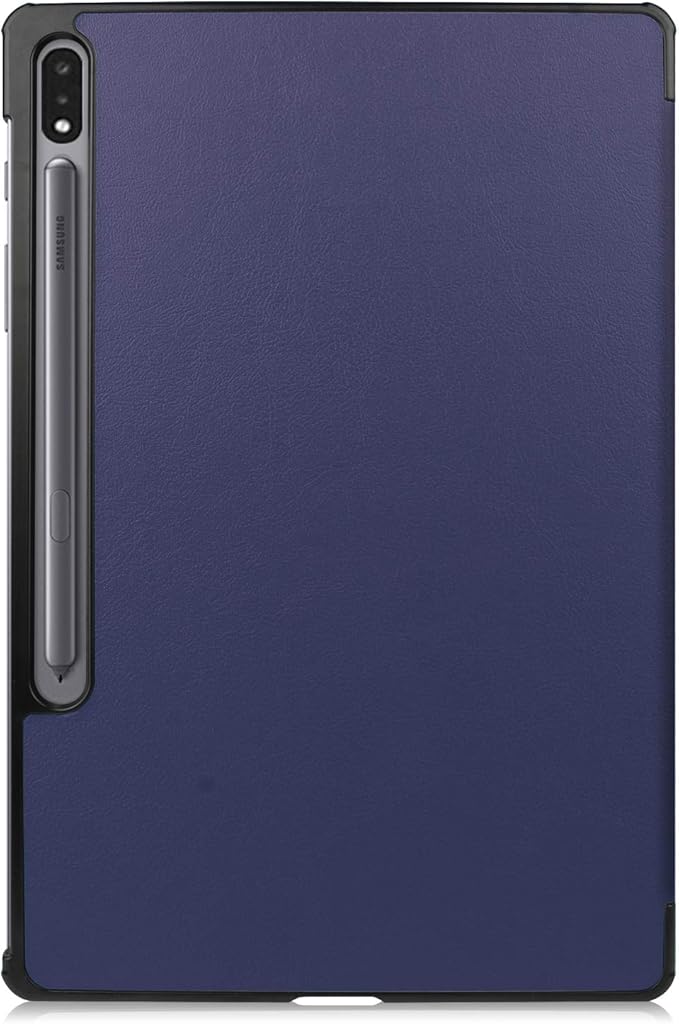 Smart Case for Galaxy Tab S9 Plus, Ratesell Lightweight Trifold Stand Smart Case Cover with Auto Wake/Sleep for Samsung Galaxy Tab S9 Plus / S9+ SM-X810 / SM-X816 / SM-X815 Navy Blue