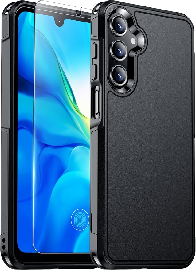 Red2Fire Designed for Samsung Galaxy A16 5G Case, [Military Grade Drop Protection] Non-Slip Heavy Duty Full Body Shockproof Protection Phone Case Galaxy A16 5G Case,Black