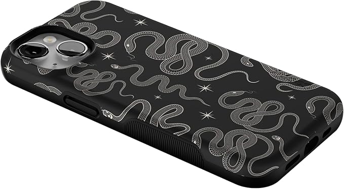 Casely iPhone 14 Case | We're Ready for It | Black Serpent | Compatible with MagSafe | Bold Protective Design
