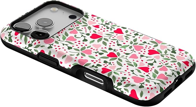 Casely iPhone 17 Pro Case | Vines of Love | Floral Heart | Bold Protective Design | Compatible with MagSafe