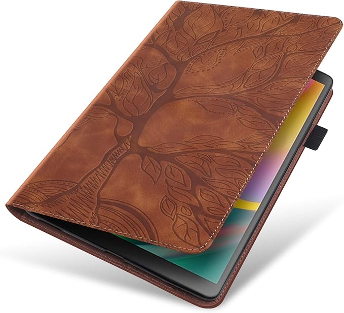 Case for Samsung Galaxy Tab A 8.0 Case 2019 Model SM-T290 /T295 Premium PU Leather Flip Wallet Cover Folio Stand Shell with Pencil Holder Card Pockets for Galaxy Tab A 8.0 inch Tablet - Brown