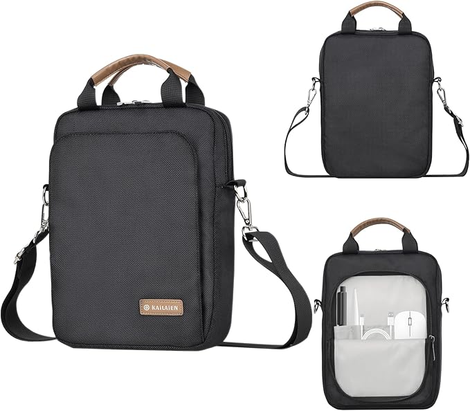 7-9 Inch Tablet Sleeve Bag, Ipad Bag for iPad mini 6/5/4/3/2,Samsung Galaxy Tab A7 Lite 8.7" / Tab A 8.0",Kindle 2022/10/9/8/7/6,eReader,with Removable Shoulder Strap (Black)