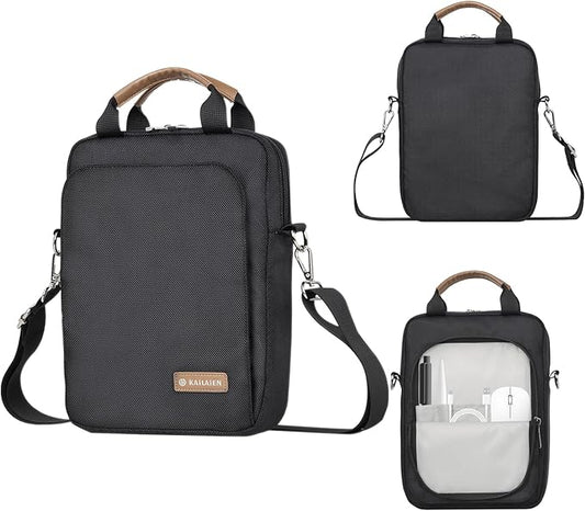 7-9 Inch Tablet Sleeve Bag, Ipad Bag for iPad mini 6/5/4/3/2,Samsung Galaxy Tab A7 Lite 8.7" / Tab A 8.0",Kindle 2022/10/9/8/7/6,eReader,with Removable Shoulder Strap (Black)