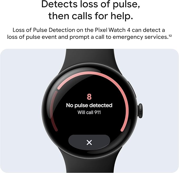 Google Pixel Watch 4 (45mm) - Android Smartwatch with Heart Rate and Sleep Tracking - 40-Hour Battery - Fitness Tracking - Google AI - Satin Moonstone Aluminum Case - Moonstone Active Band - Wi-Fi