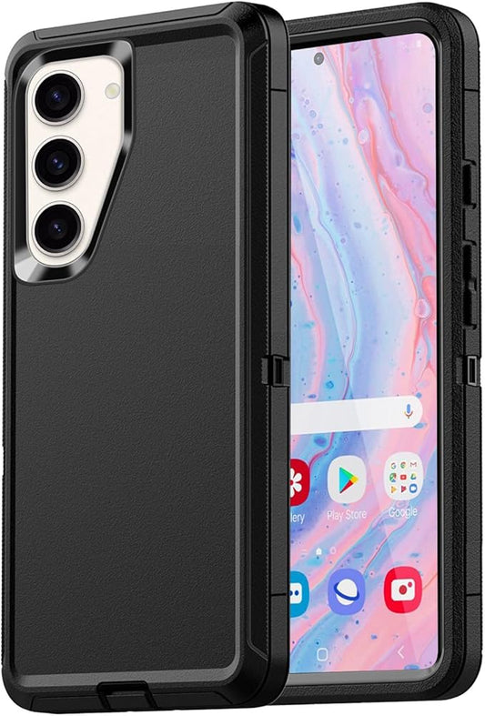 AICase for Samsung Galaxy S25(6.2"),Heavy Duty Drop Protection Full Body Rugged Shockproof/Drop Proof/Dust Proof Military Protective Tough Durable Phone Cover for Samsung Galaxy S25 2025 Black